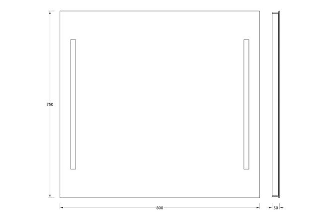 Зеркало EVOFORM Ledline 80372847 от магазина ЛесКонПром.ру