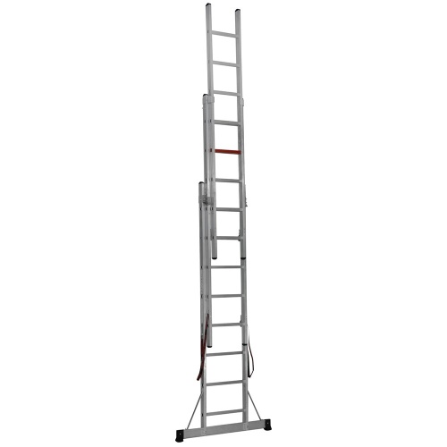 Трехсекционная алюминиевая лестница 3х14 CAGSAN арт.TS220 от магазина ЛесКонПром.ру