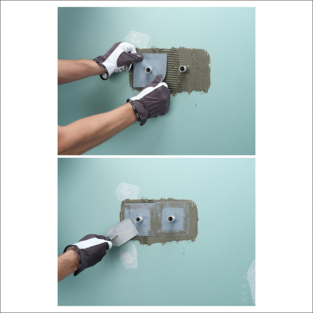 Гидроизоляционная манжета настенная КНАУФ 120х120 мм 2 шт от магазина ЛесКонПром.ру