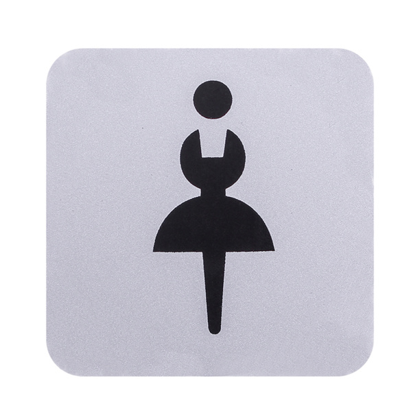 Табличка самоклеящаяся WC «Ж» от магазина ЛесКонПром.ру