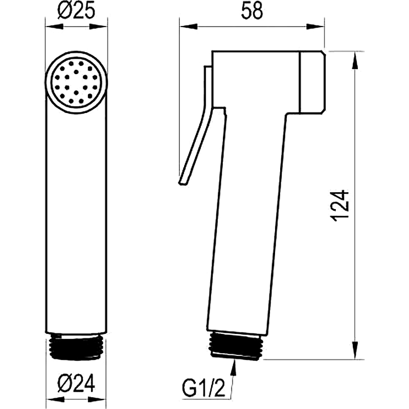 Гигиенический душ Ravak X07P641 Хром от магазина ЛесКонПром.ру