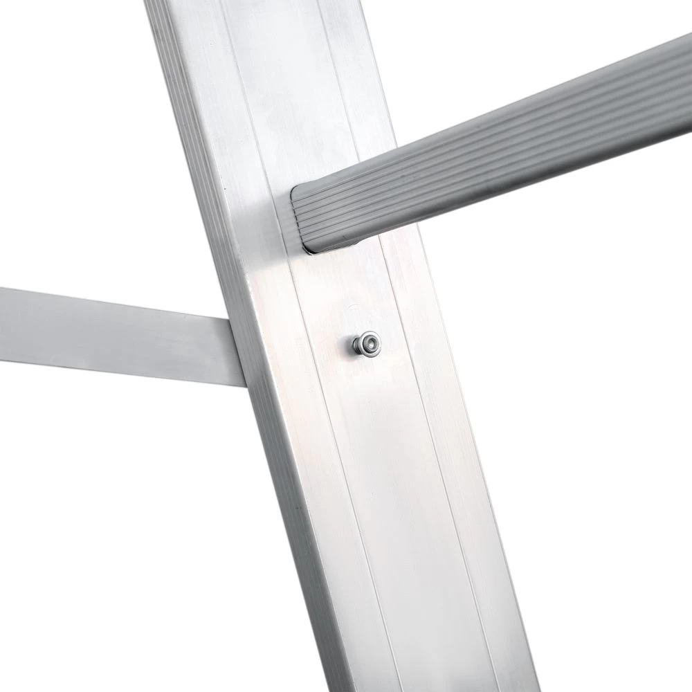 Лестница алюминиевая двухсекционная индустриальная Новая Высота 2x7 арт. 5220207 от магазина ЛесКонПром.ру