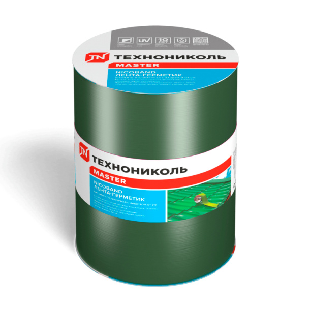 Герметизирующая лента NICOBAND 150 мм зеленая 10 м от магазина ЛесКонПром.ру