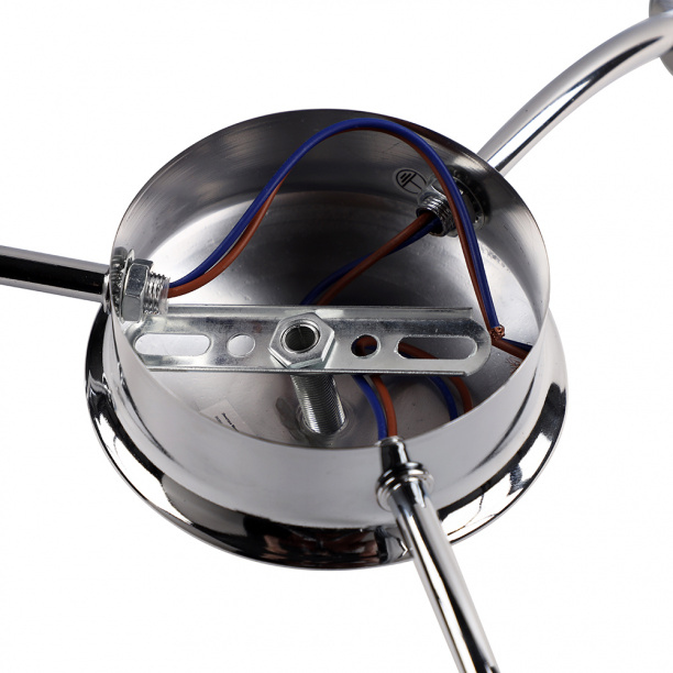 Люстра NEODECO Моника 3х40 Вт Е14 хром от магазина ЛесКонПром.ру