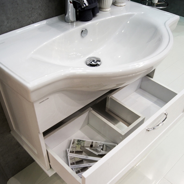 Раковина Sanita Luxe Classic Luxe 90 CLS90SLWB01 Белая от магазина ЛесКонПром.ру