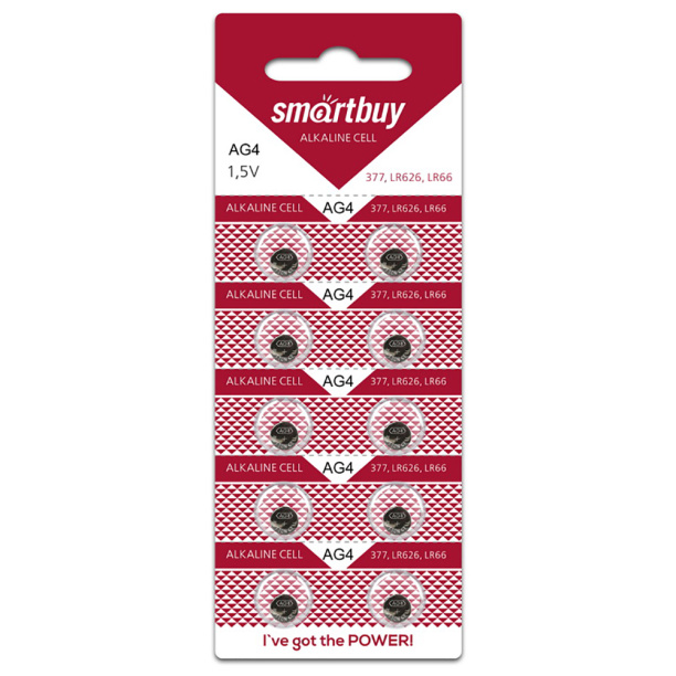 Батарейка Smartbuy G4 10 шт от магазина ЛесКонПром.ру