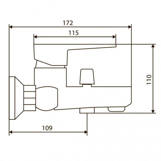 Смеситель для ванны RedBlu by damixa Saturn белый от магазина ЛесКонПром.ру
