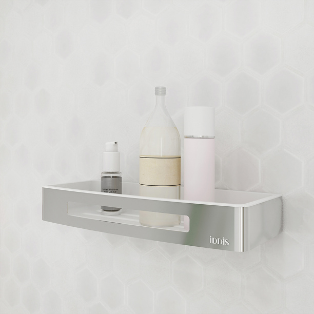 Полка IDDIS прямая нержавеющая сталь от магазина ЛесКонПром.ру