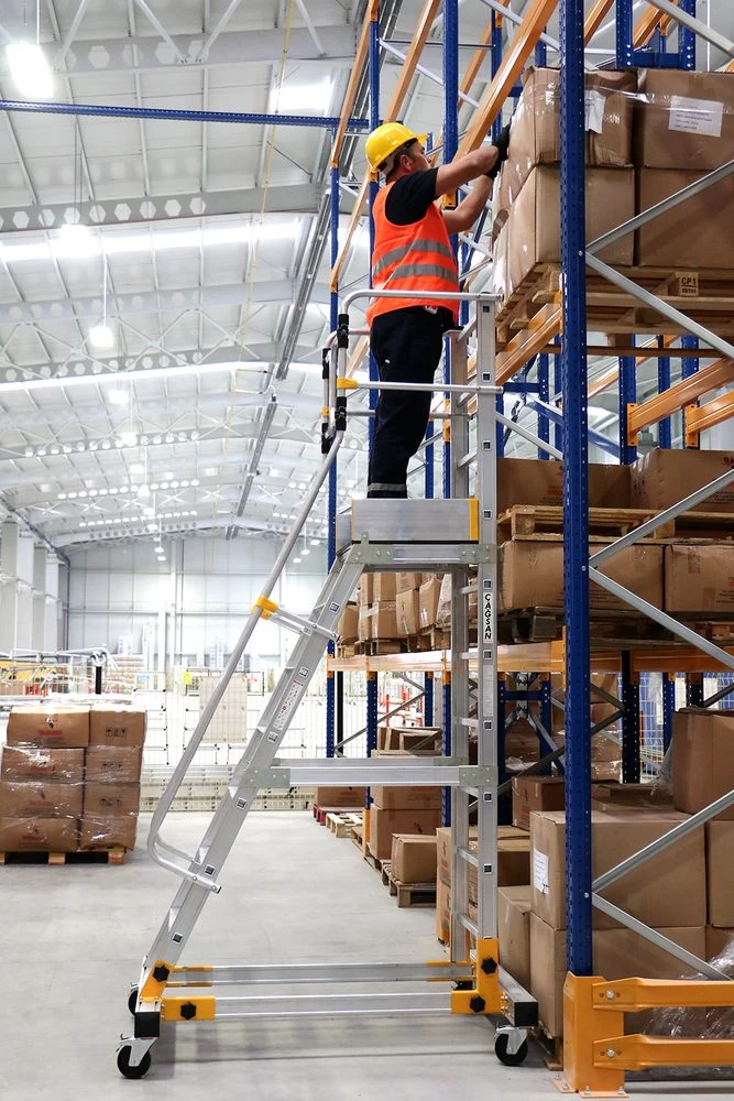 Алюминиевая промышленная платформа 3 ступени CAGSAN односторонняя (арт.EP2) от магазина ЛесКонПром.ру