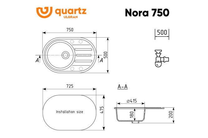 Мойка Nora 80531928 от магазина ЛесКонПром.ру