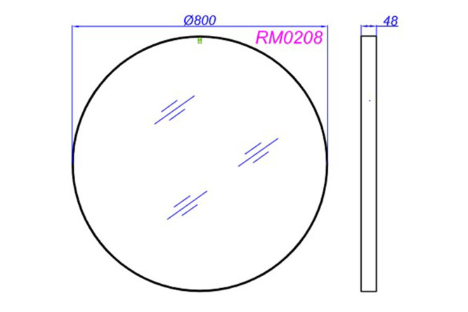 Зеркало AQWELLA RM0208 80364730 от магазина ЛесКонПром.ру
