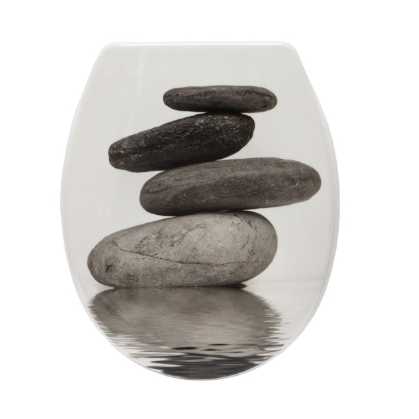 Сиденье для унитаза FLUMEN Стоун с микролифтом от магазина ЛесКонПром.ру