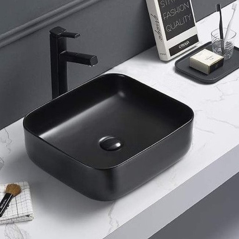 Раковина-чаша CeramaLux 38 2106MB Черная матовая от магазина ЛесКонПром.ру