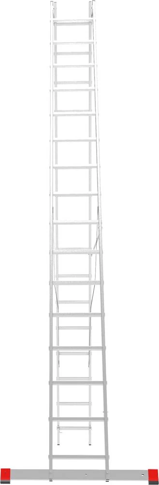 Лестница алюминиевая двухсекционная полупрофессиональная Новая Высота 2x16 арт. 2220216 от магазина ЛесКонПром.ру