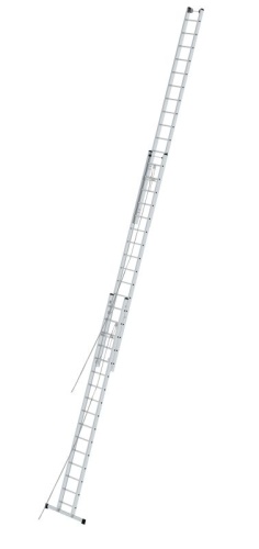 Лестница алюминиевая трехсекционая профессиональная  с канатной тягой KRAUSE STABILO 3х16 от магазина ЛесКонПром.ру