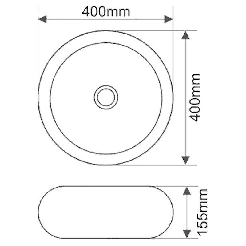 Раковина-чаша Melana 40 MLN-A373L-GSW Серебро от магазина ЛесКонПром.ру