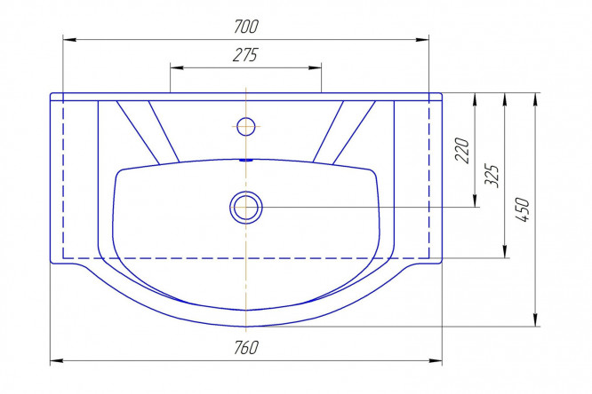 Раковина Элеганс 75 80353286 от магазина ЛесКонПром.ру