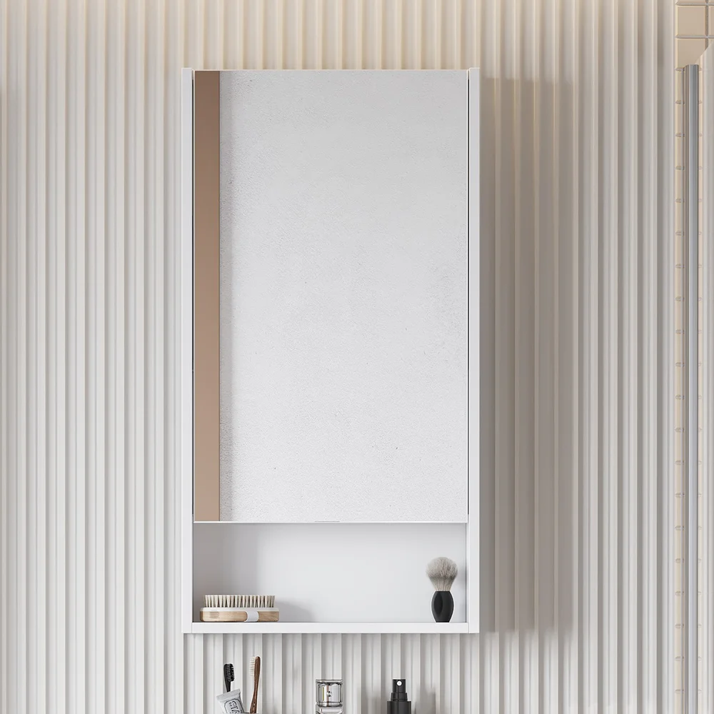 Зеркало-шкаф AQUATON Сканди 45 белый от магазина ЛесКонПром.ру