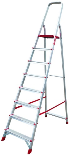 Стремянка алюминиевая профессиональная Новая Высота 8 ступеней (арт. 3110108) от магазина ЛесКонПром.ру