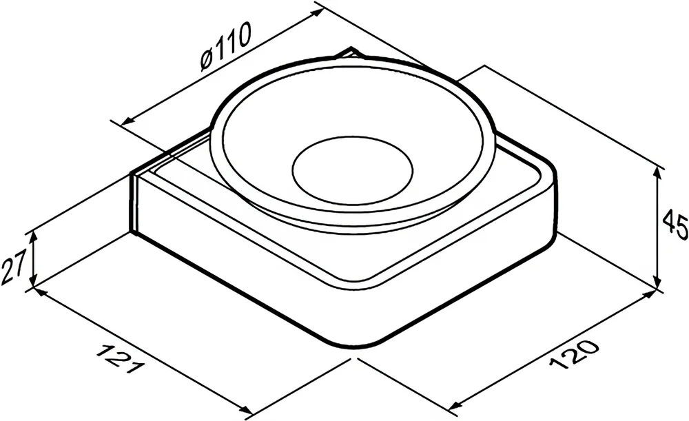 Мыльница Damixa Jupiter DA7734200 от магазина ЛесКонПром.ру