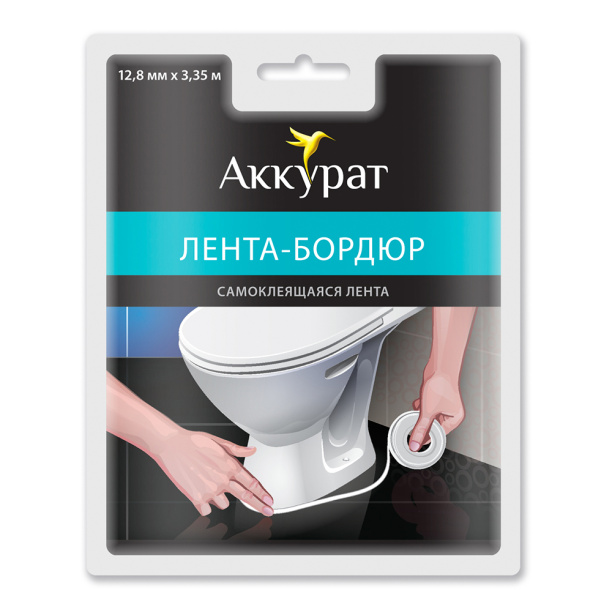 Лента бордюрная для ванн Аккурат 31 мм х 3,35 м от магазина ЛесКонПром.ру