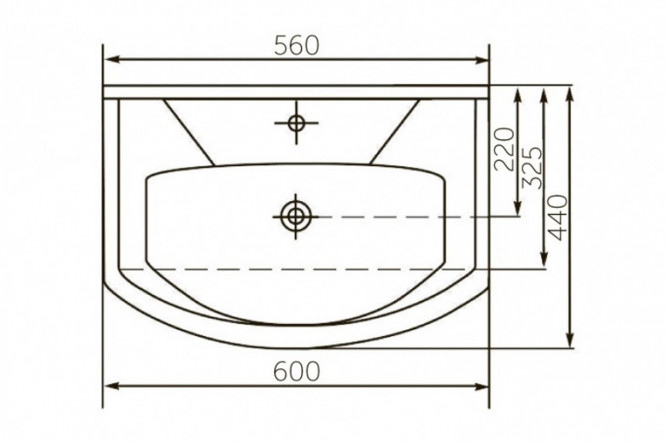 Раковина Элеганс 60 80353284 от магазина ЛесКонПром.ру