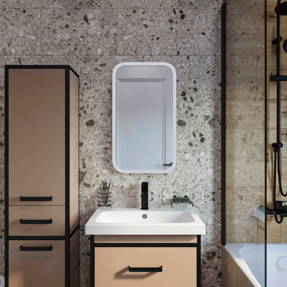 Зеркало DIWO Псков 40 с подсветкой от магазина ЛесКонПром.ру