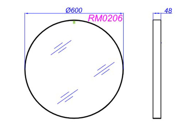 Зеркало AQWELLA RM0206 80364731 от магазина ЛесКонПром.ру