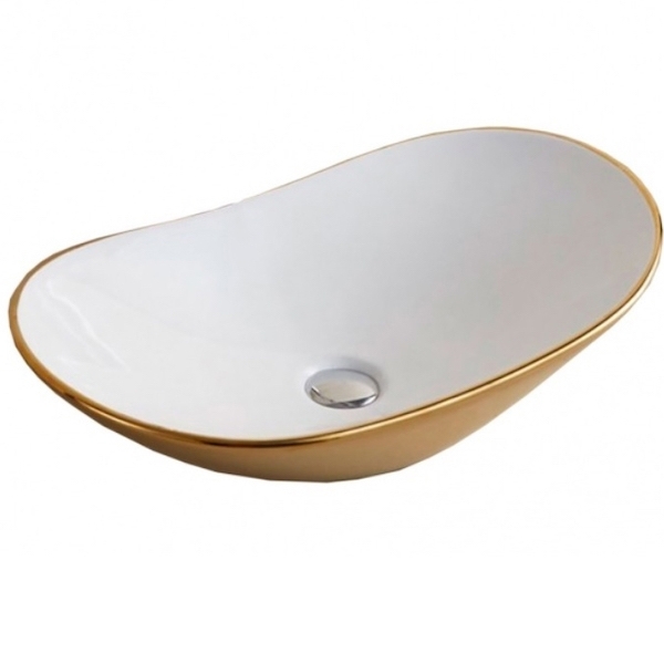 Раковина CeramaLux 61 7811AJW Золотая от магазина ЛесКонПром.ру