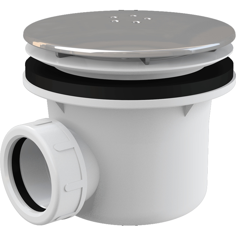 Сифон для душевого поддона Alcaplast A49K Хром от магазина ЛесКонПром.ру