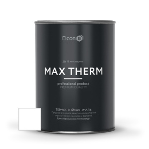 Эмаль термостойкая Elcon +700C Max Therm 0,8 кг RAL9003 белая