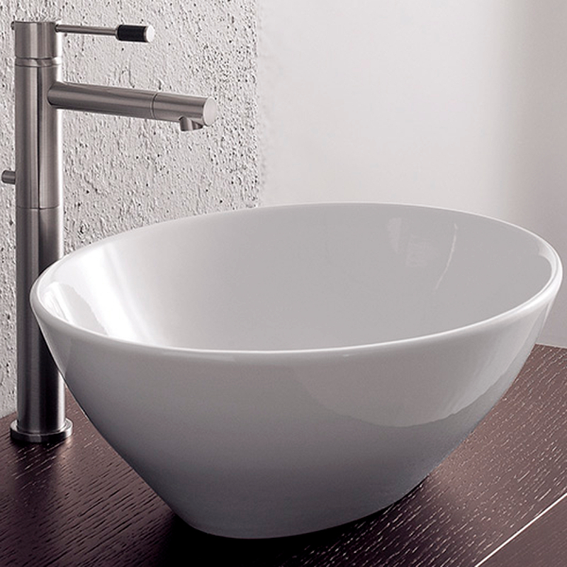 Раковина-чаша Scarabeo Thin Line 41 8011 Белая от магазина ЛесКонПром.ру