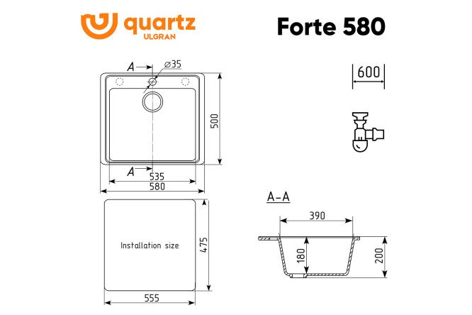 Мойка Forte 80531962 от магазина ЛесКонПром.ру