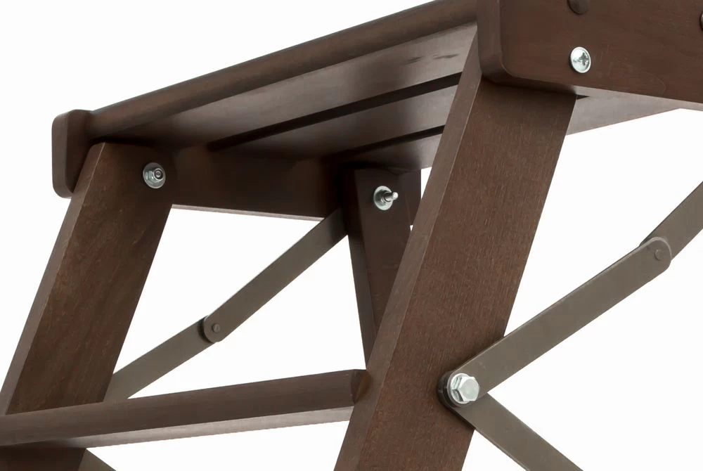 Стремянка-табурет деревянная Hoz-Block Джексон 3 ступени Венге (арт. СДТД-3В) от магазина ЛесКонПром.ру