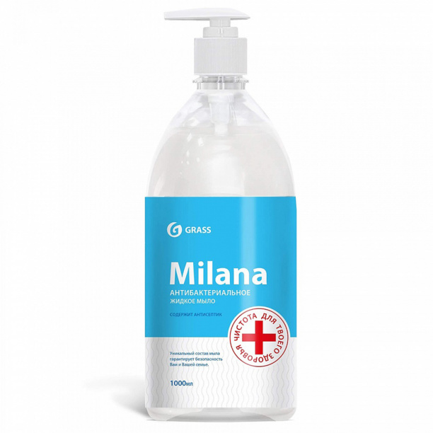 Мыло жидкое антибактериальное GRASS 1 л от магазина ЛесКонПром.ру