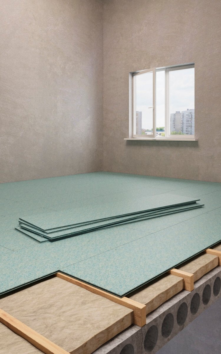 Плита ДСП QUICKDECK Professional шпунтованная влагостойкая P5 Е1 1830х600х22 мм от магазина ЛесКонПром.ру