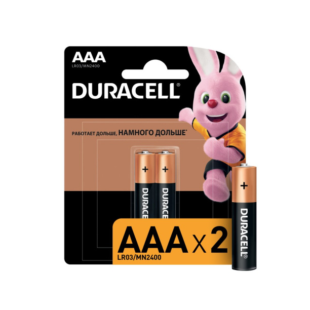 Батарейка LR3 ААА 2 шт Duracell от магазина ЛесКонПром.ру