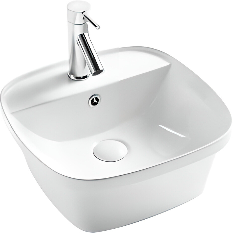 Раковина D&K Quadro 43 DT1510916 Белая от магазина ЛесКонПром.ру