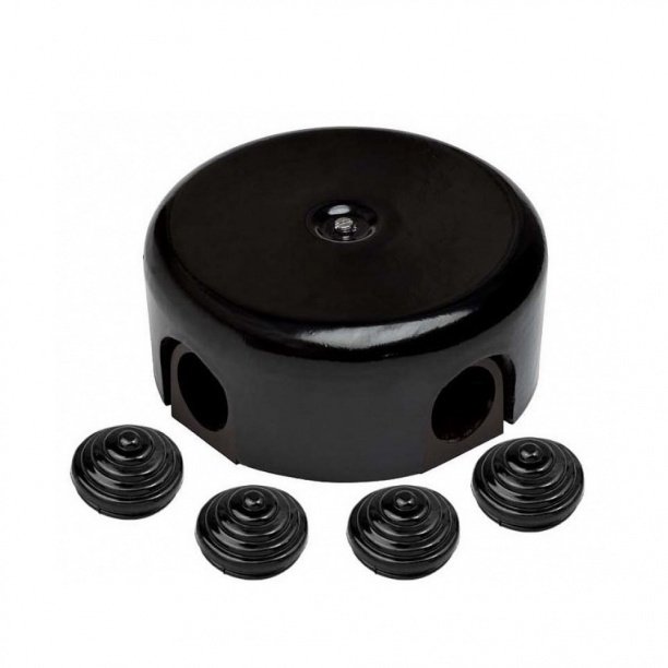 Коробка распределительная Bironi 110 мм черная от магазина ЛесКонПром.ру