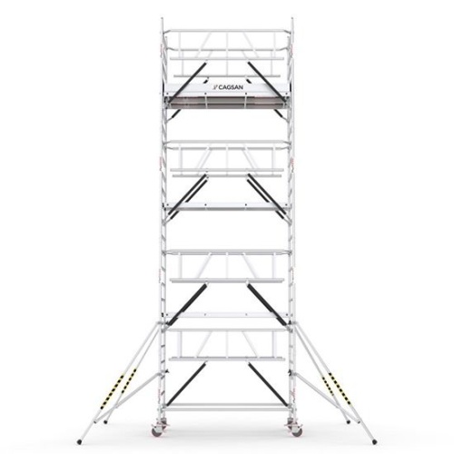 Вышка-тура алюминиевая CAGSAN  ProTUBE 120Х240, рабочая высота 8м50см(LN650_(240) от магазина ЛесКонПром.ру