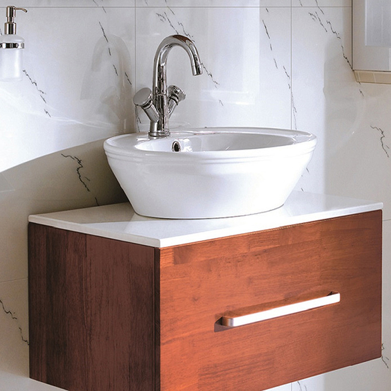 Раковина-чаша CeramaLux Lux Classic 60 3573 Белая Хром от магазина ЛесКонПром.ру