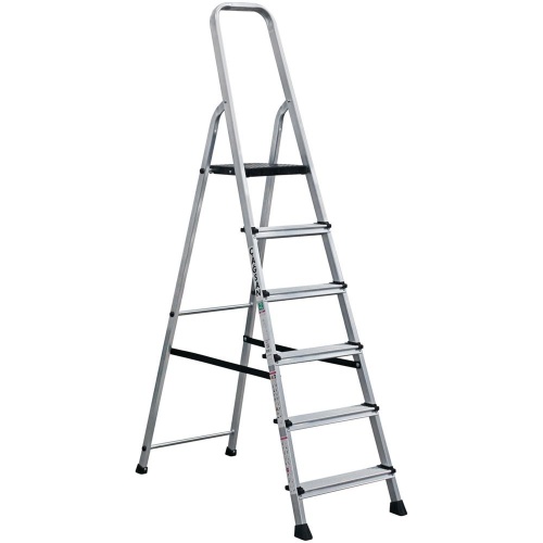 Стремянка алюминиевая Cagsan Bergama 6 ступеней (арт. BG 5) от магазина ЛесКонПром.ру