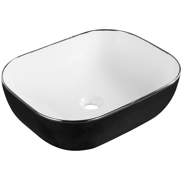 Раковина-чаша CeramaLux 50 D1302H134 Белая Черная от магазина ЛесКонПром.ру