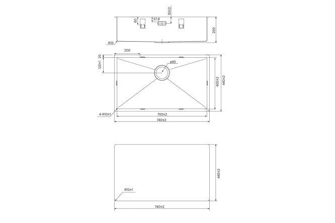 Мойка врезная IDDIS Edifice 80550585 от магазина ЛесКонПром.ру