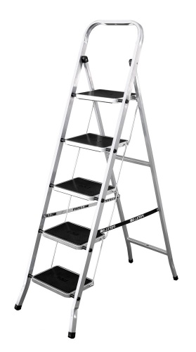 Стремянка  стальная  с широкими PERILLA CLASS PLUS  5 ступеней (арт.123305) от магазина ЛесКонПром.ру