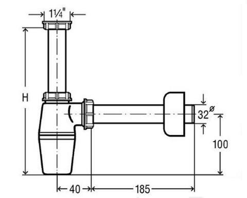 Сифон для раковины Viega 108694 Белый от магазина ЛесКонПром.ру