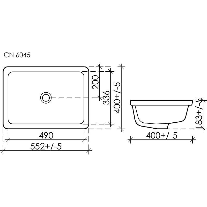 Раковина Ceramica Nova Element 55 CN6045 Белая от магазина ЛесКонПром.ру