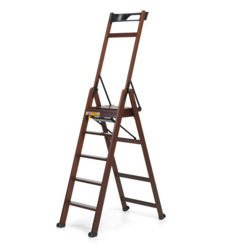 Стремянка Foppapedretti LaScala 5 ступеней Каналетто от магазина ЛесКонПром.ру