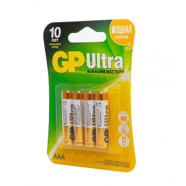 Батарейка GP Ultra LR03(АAА) 4 шт от магазина ЛесКонПром.ру