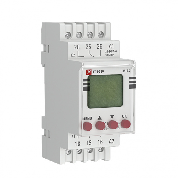 Таймер электронный астрономический на DIN-рейку EKF от магазина ЛесКонПром.ру